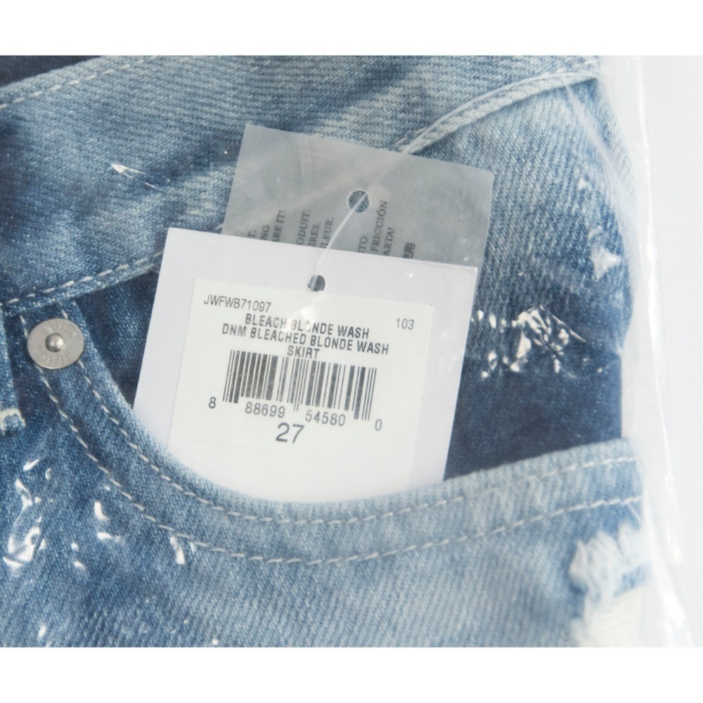 Juicy Couture Bleach Blue Denim Mini Skirt 27 - Picture 6 of 8